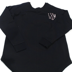 BLOOPER CLOTHING: Monogrammed Open Back Sweatshirt
