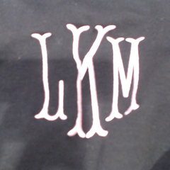 BLOOPER CLOTHING: Monogrammed Open Back Sweatshirt