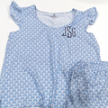 BLOOPER CLOTHING: Monogrammed Ruffle Pajamas