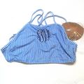 BLOOPER SWIM: Monogrammed High Neck Bikini Top
