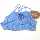 BLOOPER SWIM: Monogrammed High Neck Bikini Top