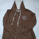 BLOOPER CLOTHING: Monogrammed Hooded Sherpa Shacket