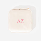Delta Zeta Velvet Travel Jewelry Case | Ivory