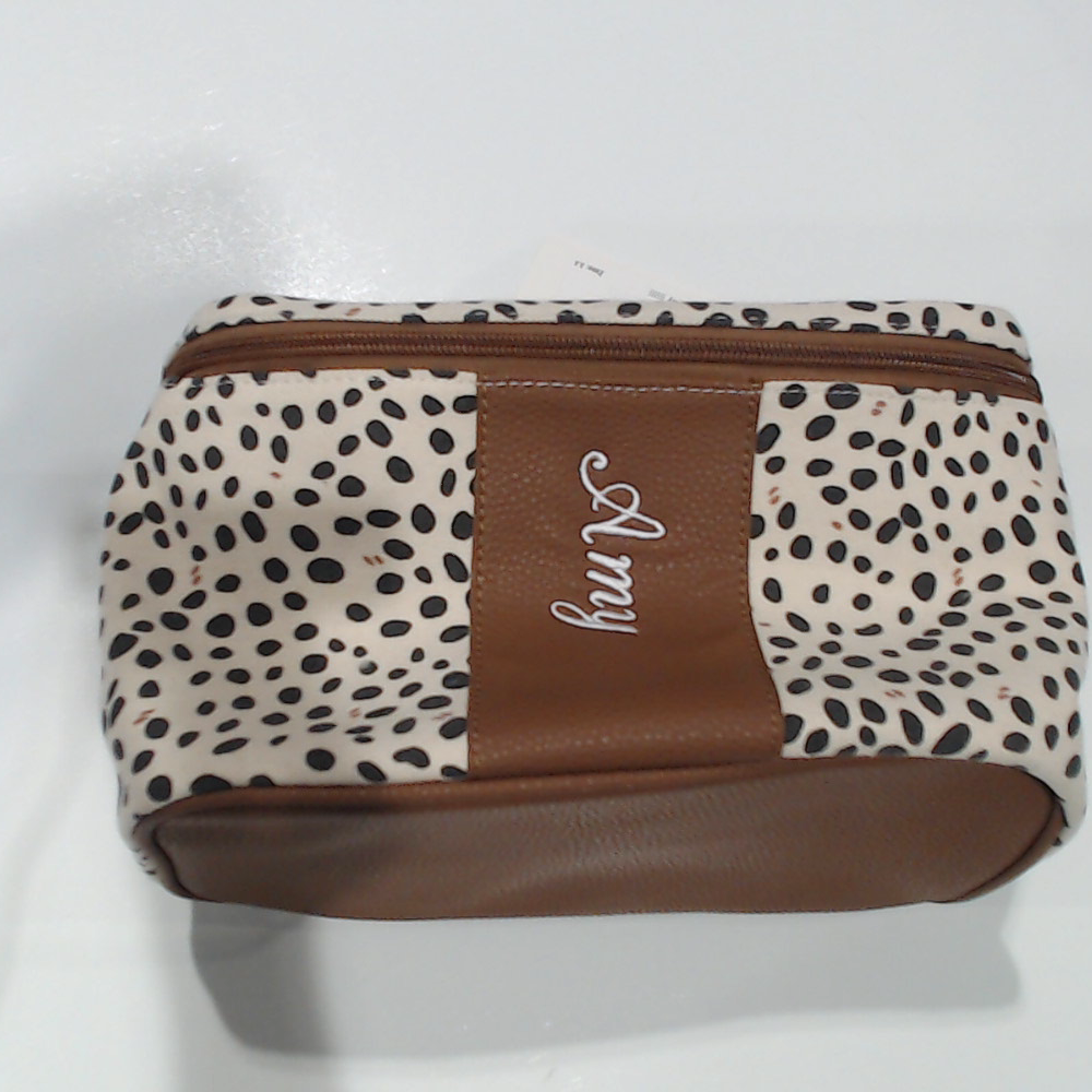 BLOOPER ACCESSORY: Monogrammed Spotted Train Case