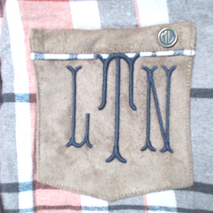 BLOOPER CLOTHING: Monogrammed Plaid Layering Tunic