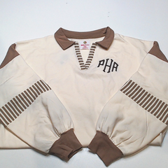 BLOOPER CLOTHING: Monogrammed Colorblock Sweatshirt