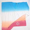 BLOOPER SWIM: Monogrammed Dip Dye Cover Up