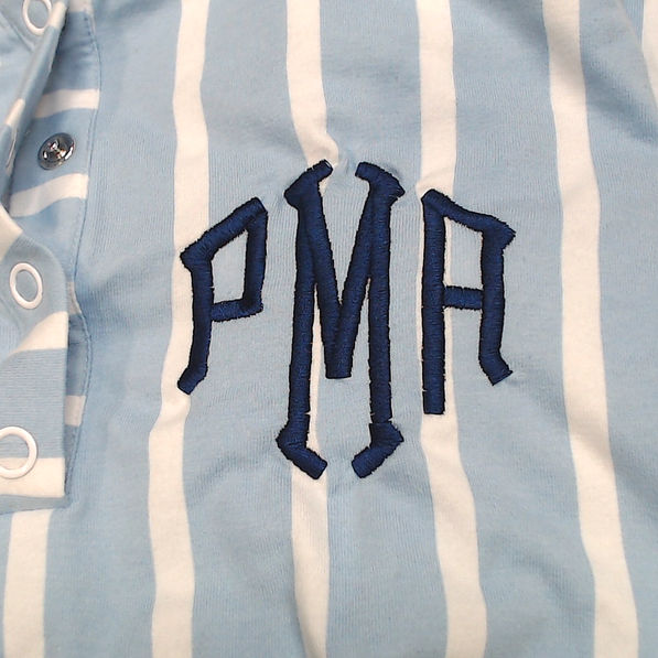 BLOOPER CLOTHING: Monogrammed Ruffle Pajama Top