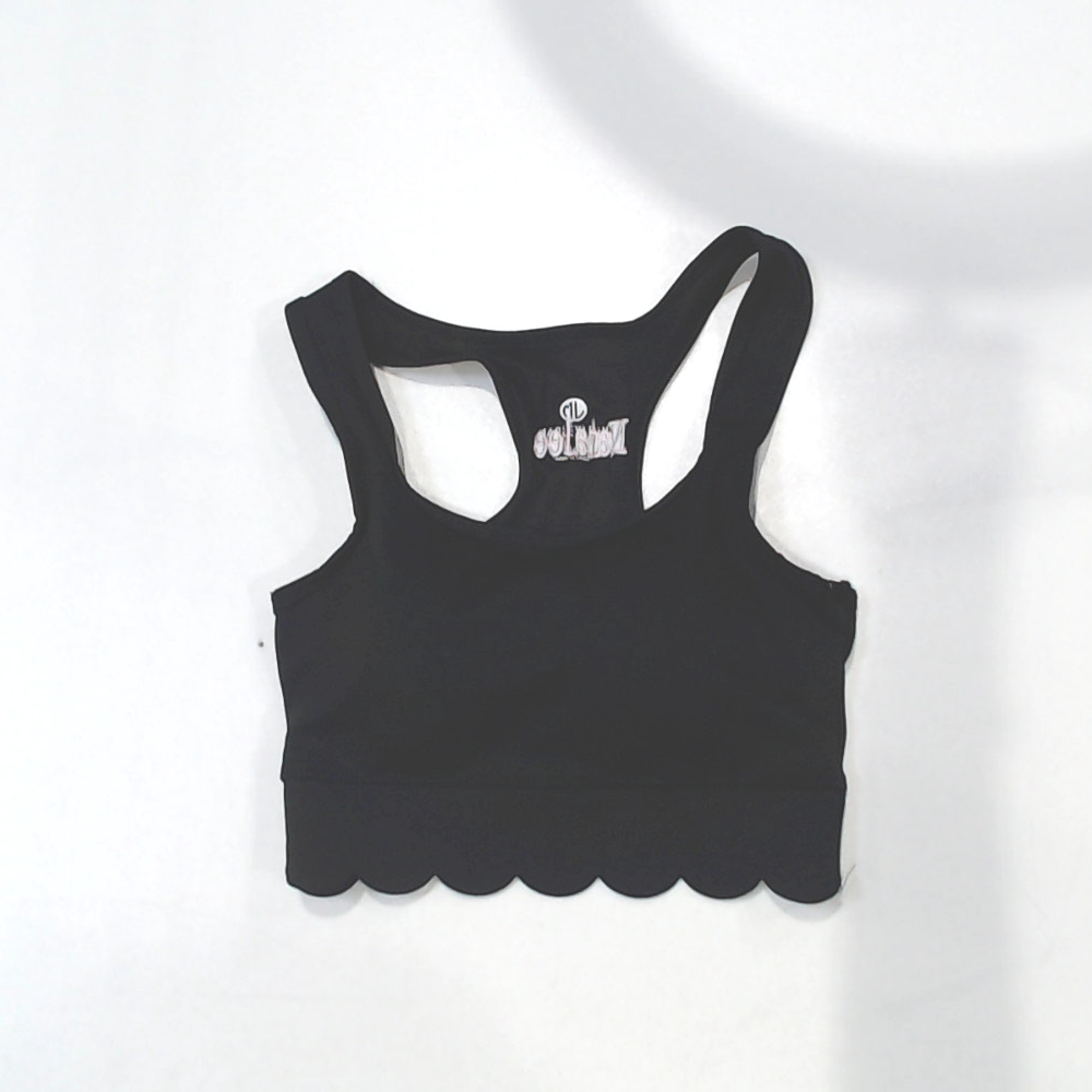 BLOOPER CLOTHING: Monogrammed Scalloped Sports Bra