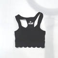 BLOOPER CLOTHING: Monogrammed Scalloped Sports Bra