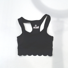 BLOOPER CLOTHING: Monogrammed Scalloped Sports Bra