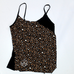 BLOOPER SWIM: Monogrammed Ruched Tankini