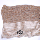 BLOOPER CLOTHING: Monogrammed Striped Chenille Poncho
