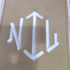 BLOOPER BAG: Monogrammed Seersucker Weekender