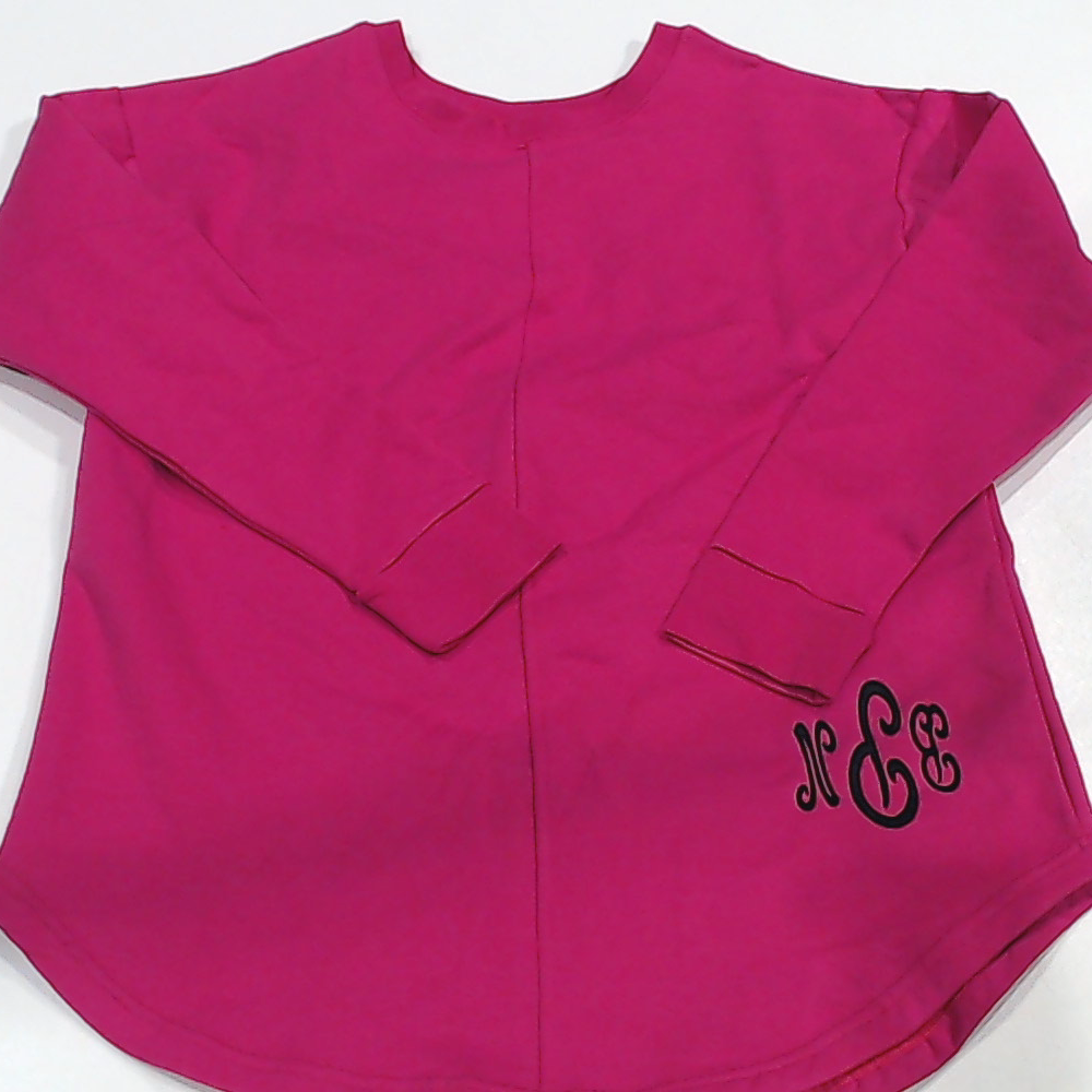 BLOOPER CLOTHING: Monogrammed Open Back Sweatshirt