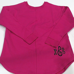 BLOOPER CLOTHING: Monogrammed Open Back Sweatshirt
