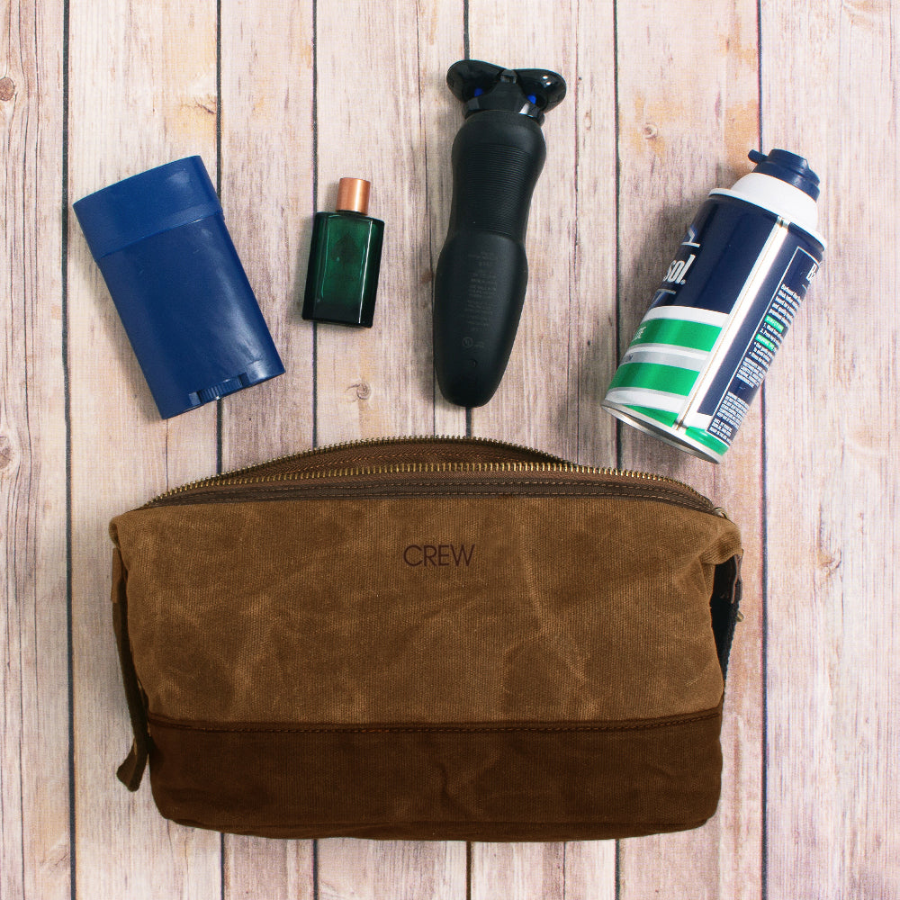 Monogrammed Waxed Canvas Dopp Kit – Marleylilly