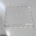 BLOOPER ACCESSORY: Monogrammed Scallop Acrylic Valet Tray