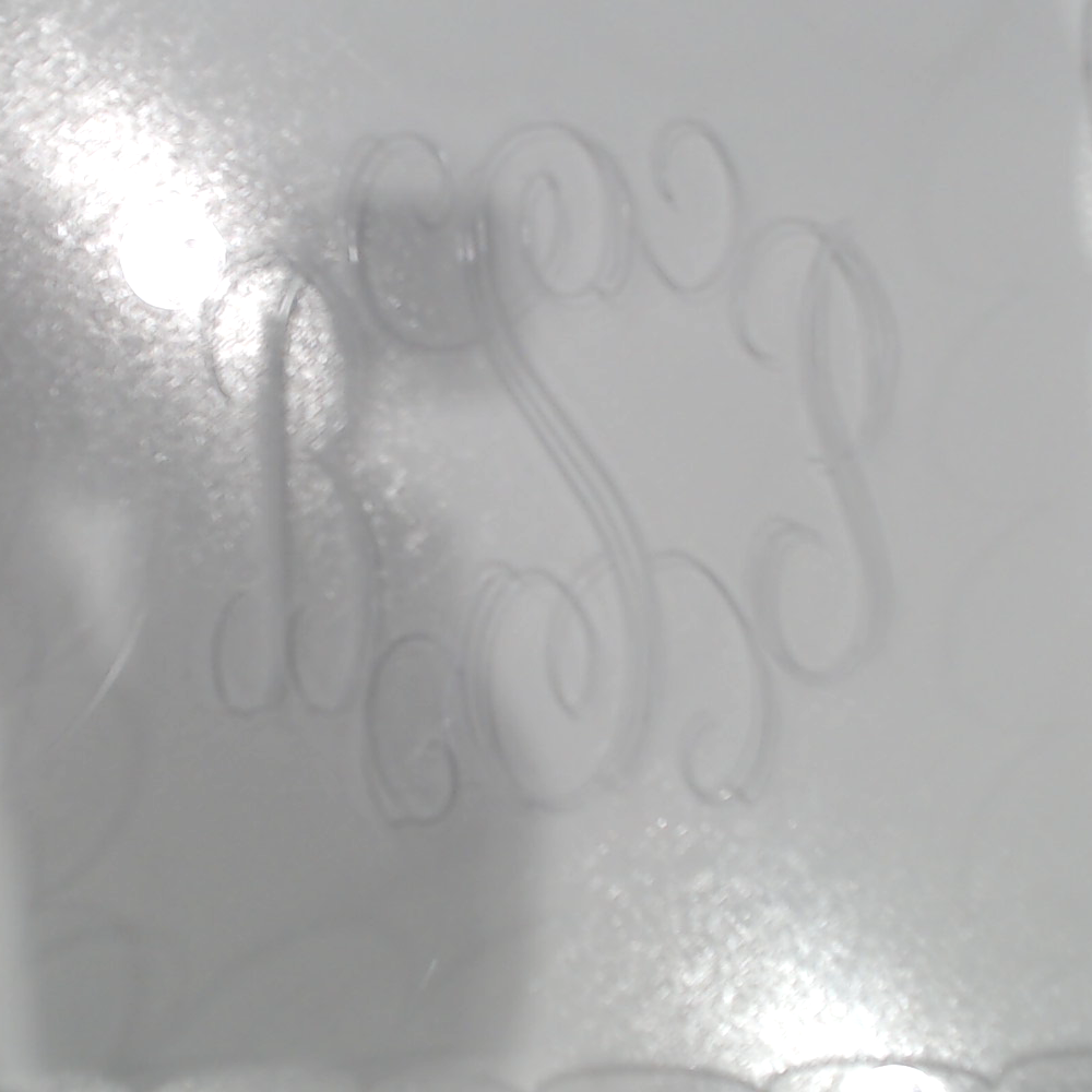 BLOOPER ACCESSORY: Monogrammed Scallop Acrylic Valet Tray