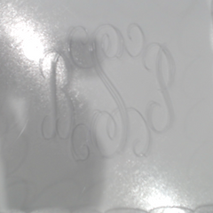 BLOOPER ACCESSORY: Monogrammed Scallop Acrylic Valet Tray