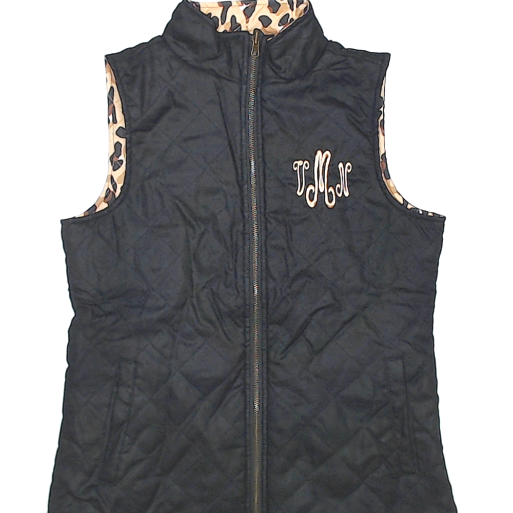 BLOOPER CLOTHING: Monogrammed Reversible Vest