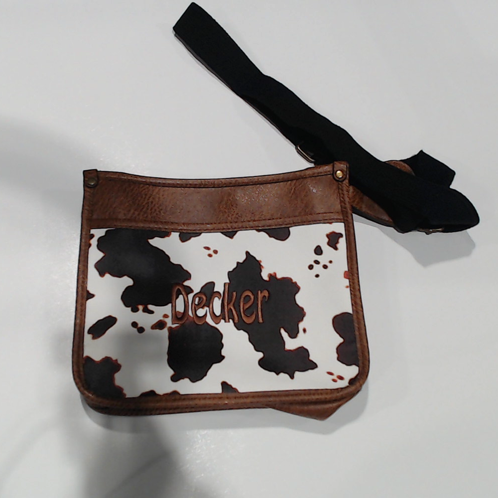 BLOOPER BAG: Monogrammed Saddlebag