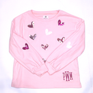 BLOOPER KIDS: Monogrammed Kids Puff Sleeve Sweatshirt