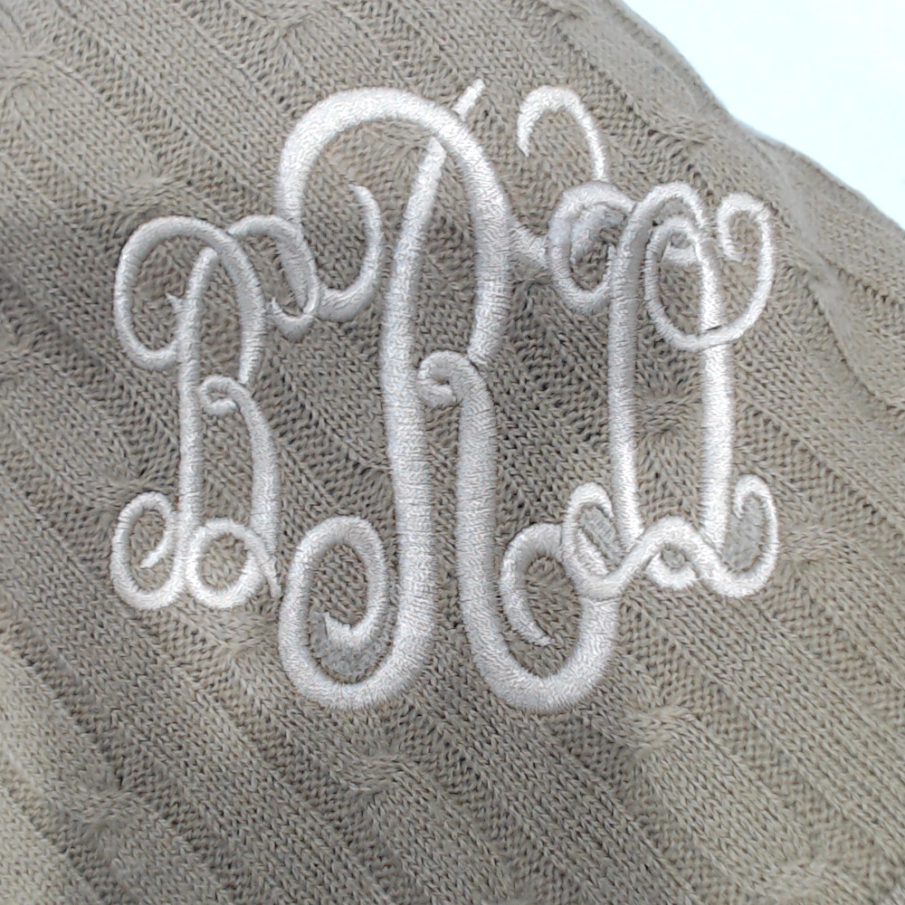 BLOOPER CLOTHING: Monogrammed Poncho