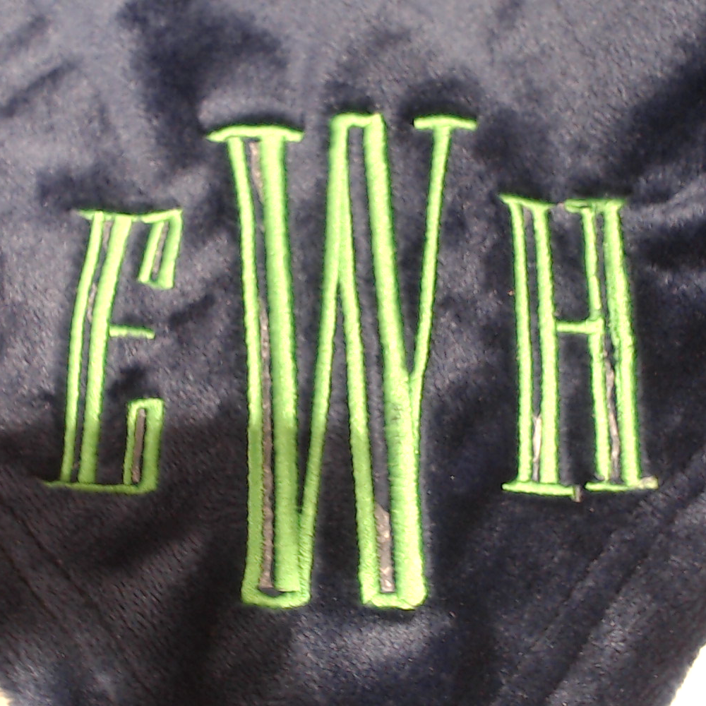 BLOOPER KIDS: Monogrammed Baby Blanket