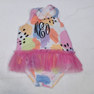BLOOPER KIDS: Monogrammed Toddler Tutu Bathing Suit