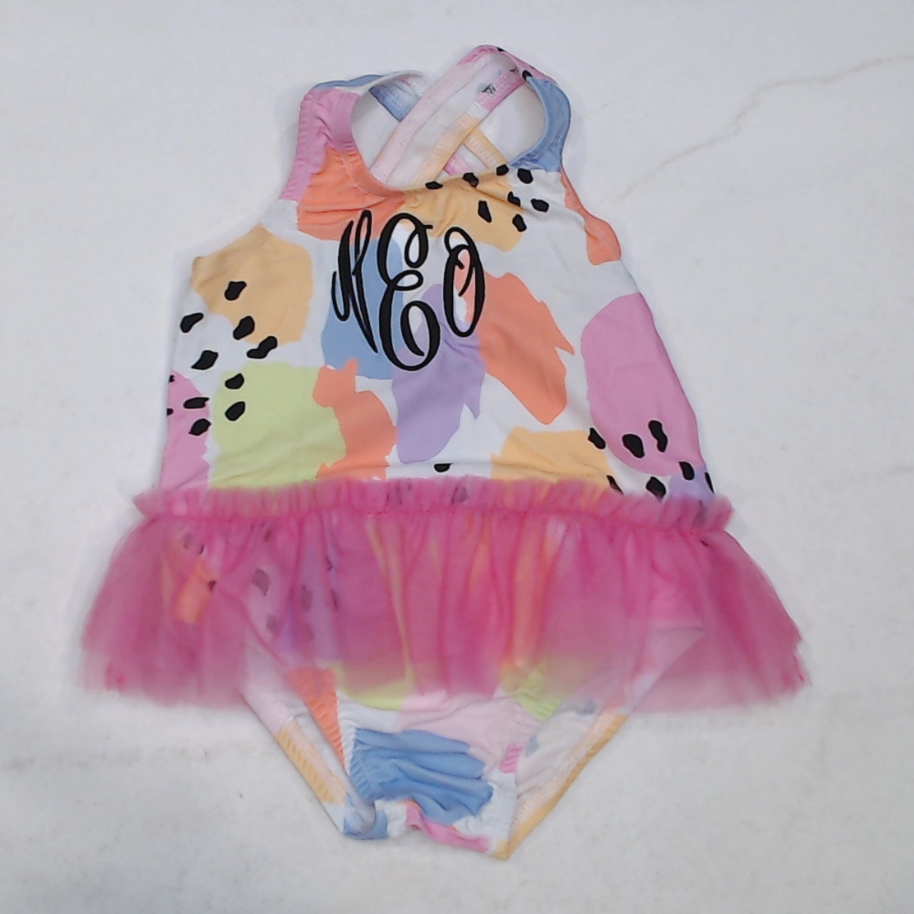 BLOOPER KIDS: Monogrammed Toddler Tutu Bathing Suit