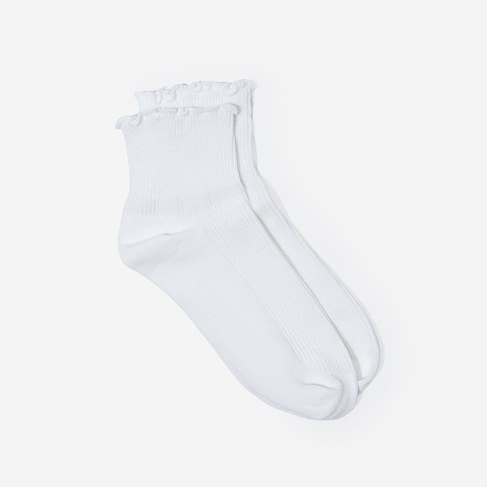 ruffle edge sock