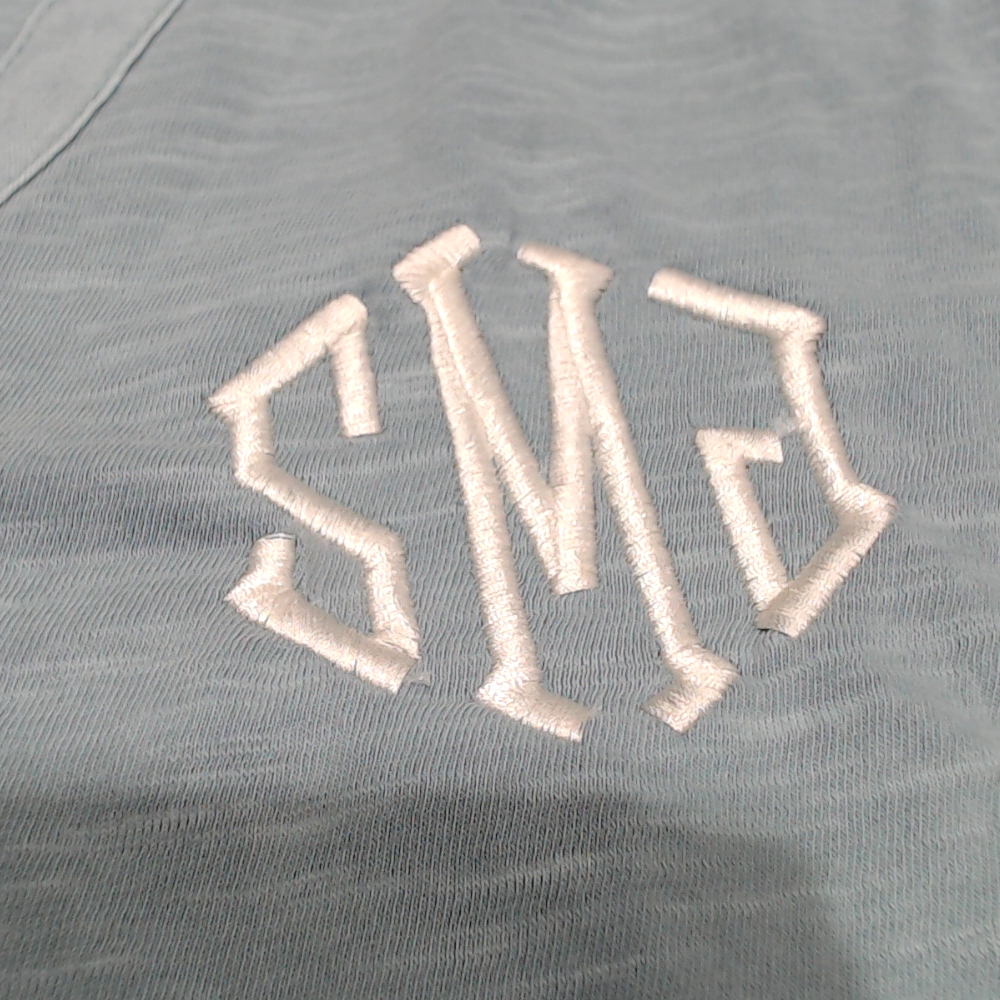 BLOOPER CLOTHING: Monogrammed Henley