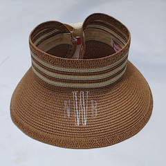 BLOOPER ACCESSORY: Monogrammed Packable Straw Visor