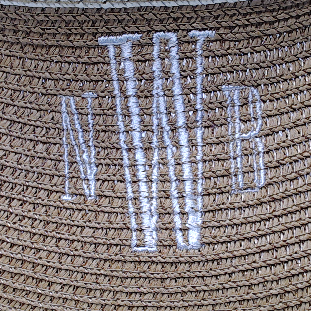 BLOOPER ACCESSORY: Monogrammed Packable Straw Visor
