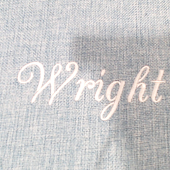 BLOOPER ACCESSORY: Monogrammed Linen Pillow Case