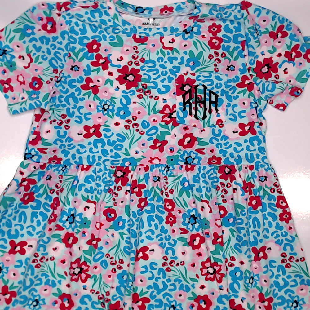 BLOOPER CLOTHING: Monogrammed T-Shirt Dress