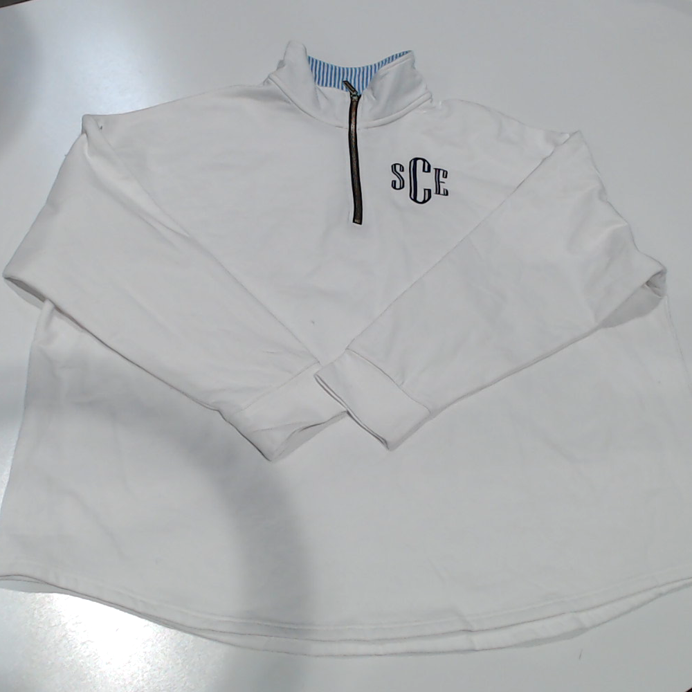 BLOOPER CLOTHING: Monogrammed Quarter Zip Sweatshirt