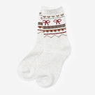 Cabin Socks | Ivory Tan Bows