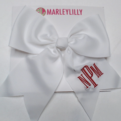 BLOOPER KIDS: Monogrammed Girls Hair Bow