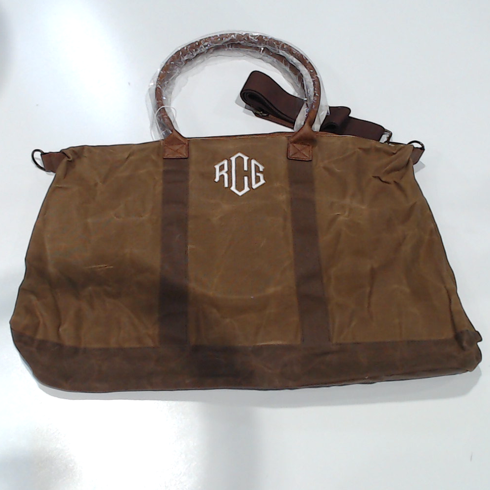 BLOOPER BAG: Personalized Waxed Canvas Weekender