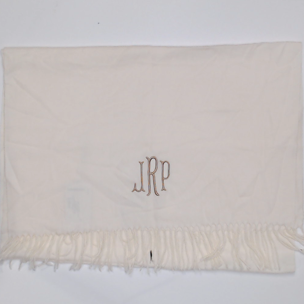 BLOOPER ACCESSORY: Monogrammed Cashmere Feel Scarf