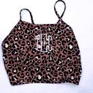 BLOOPER SWIM: Monogrammed High Neck Bikini Top