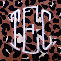 BLOOPER SWIM: Monogrammed High Neck Bikini Top