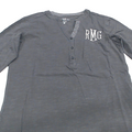 BLOOPER CLOTHING: Monogrammed Henley