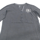 BLOOPER CLOTHING: Monogrammed Henley