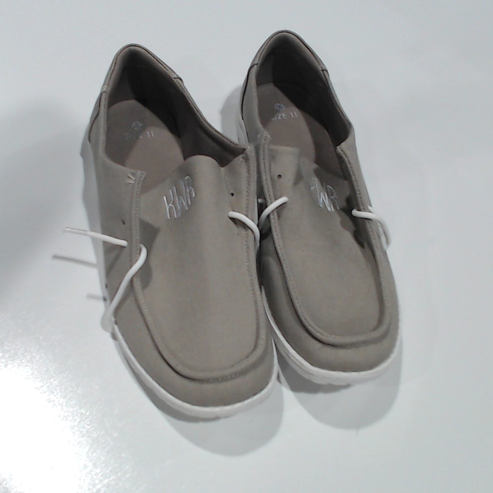 BLOOPER SHOES: Monogrammed Slip On Shoes