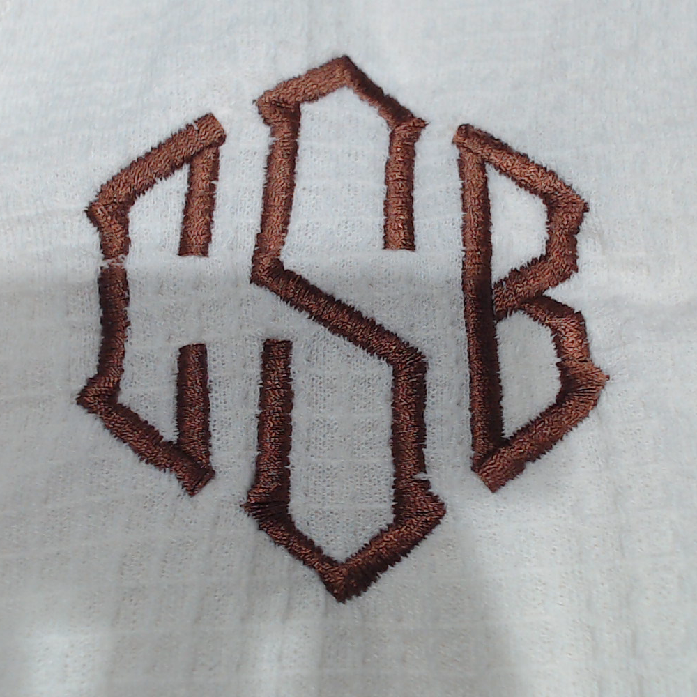 BLOOPER CLOTHING: Monogrammed Waffle Shirt