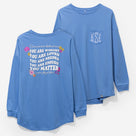 Monogrammed Faith Shirt | Cornflower