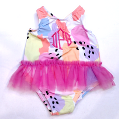 BLOOPER KIDS: Monogrammed Toddler Tutu Bathing Suit
